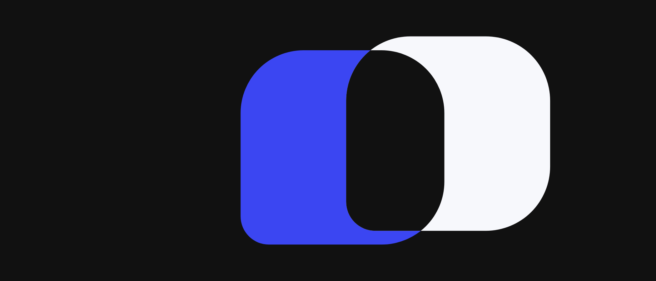 Abstract artwork: overlapping rounded shapes.
