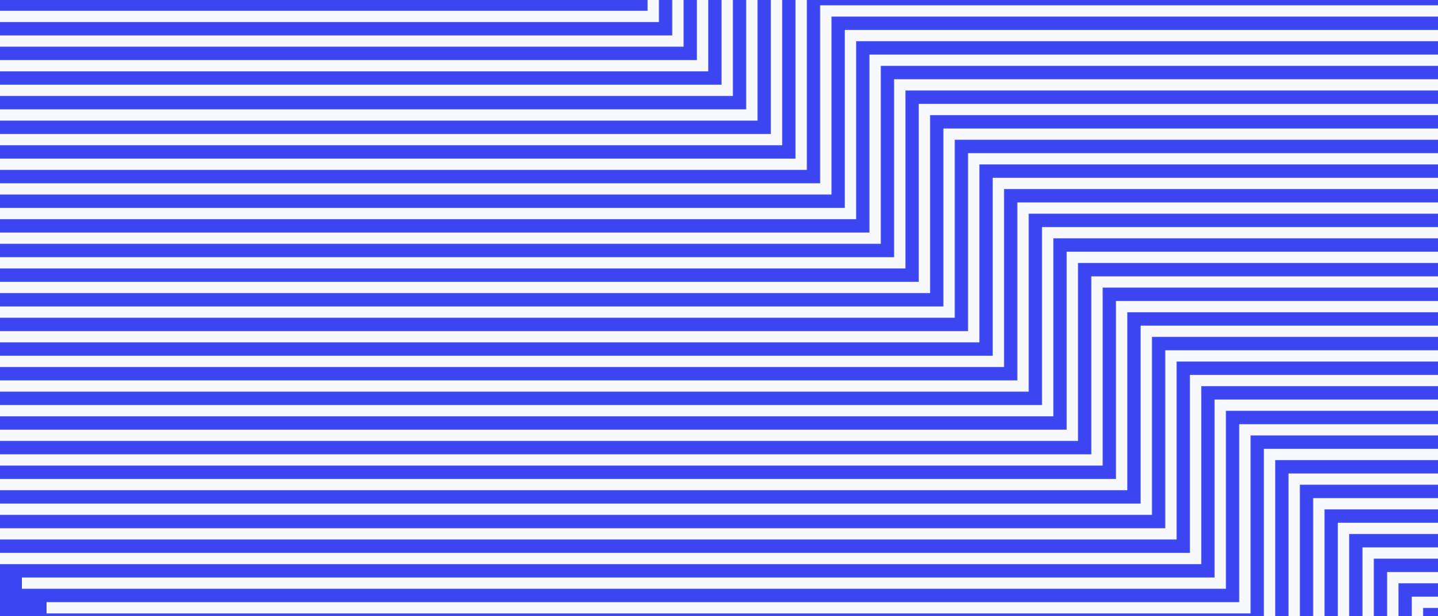 Abstract artwork: parallel lines forming stepped bands.