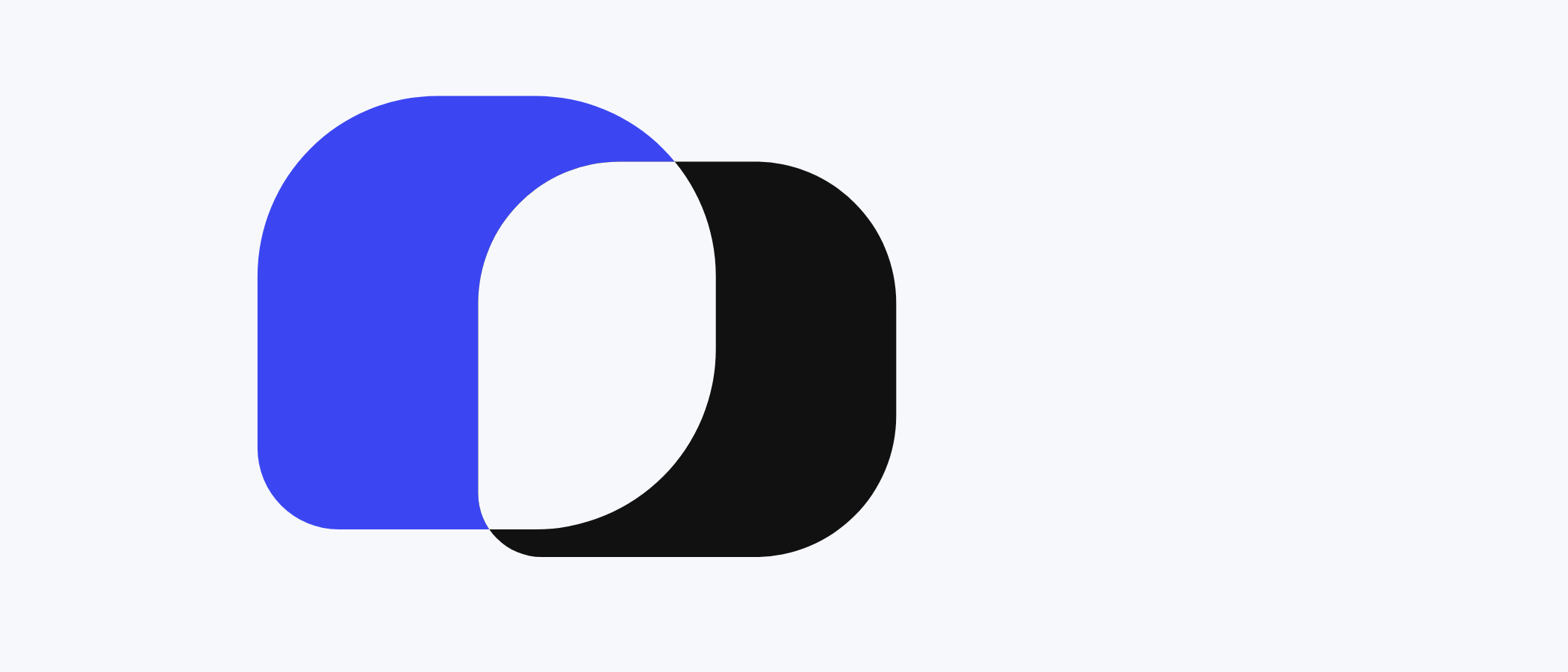 Abstract artwork: overlapping rounded shapes.
