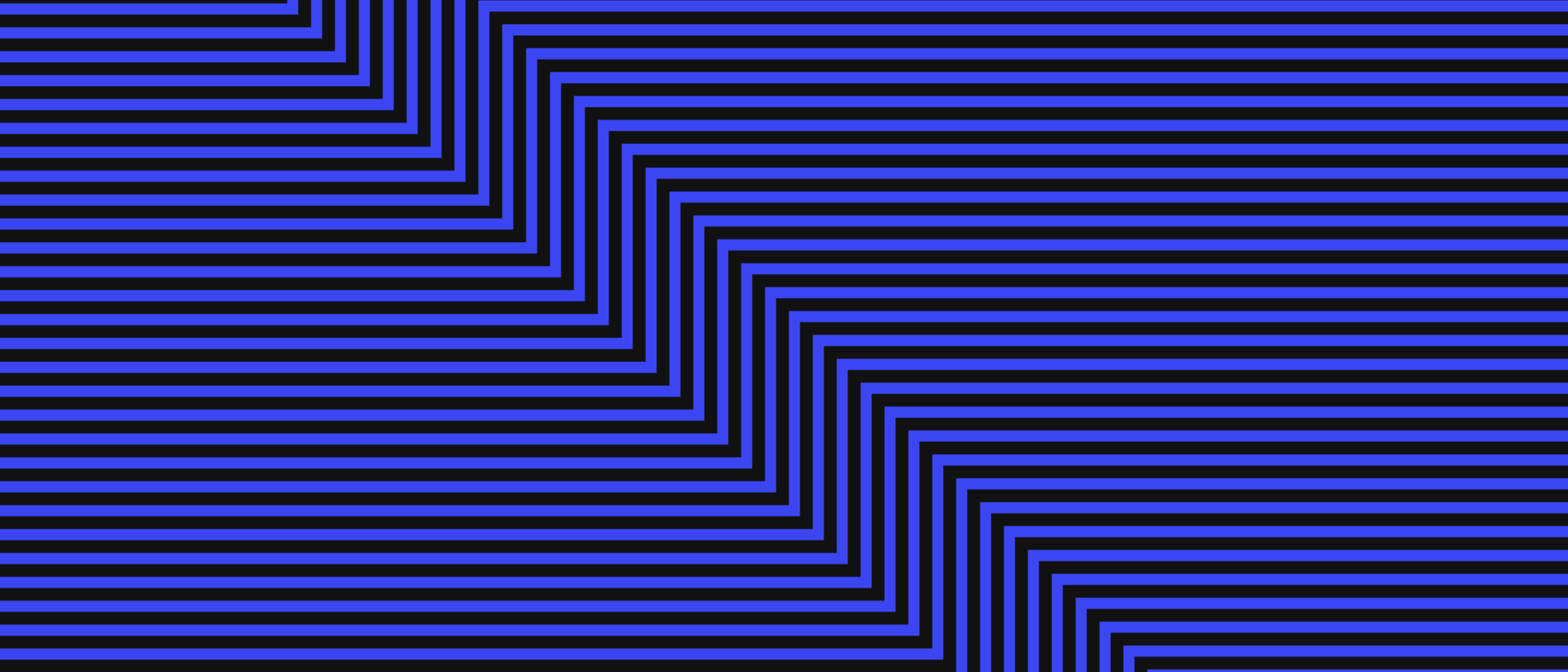 Abstract artwork: parallel lines forming stepped bands.