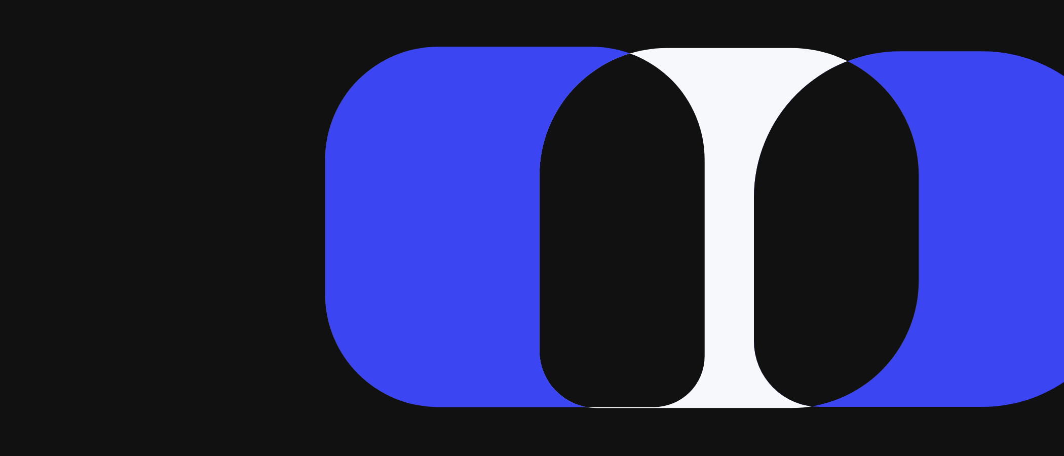 Abstract artwork: overlapping rounded shapes.