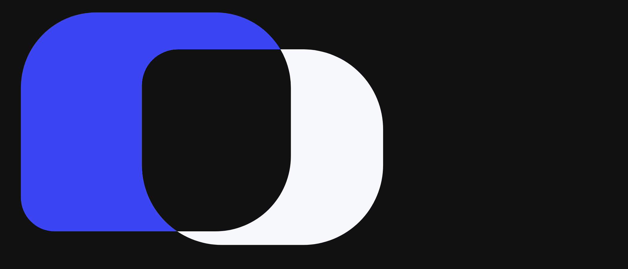 Abstract artwork: overlapping rounded shapes.