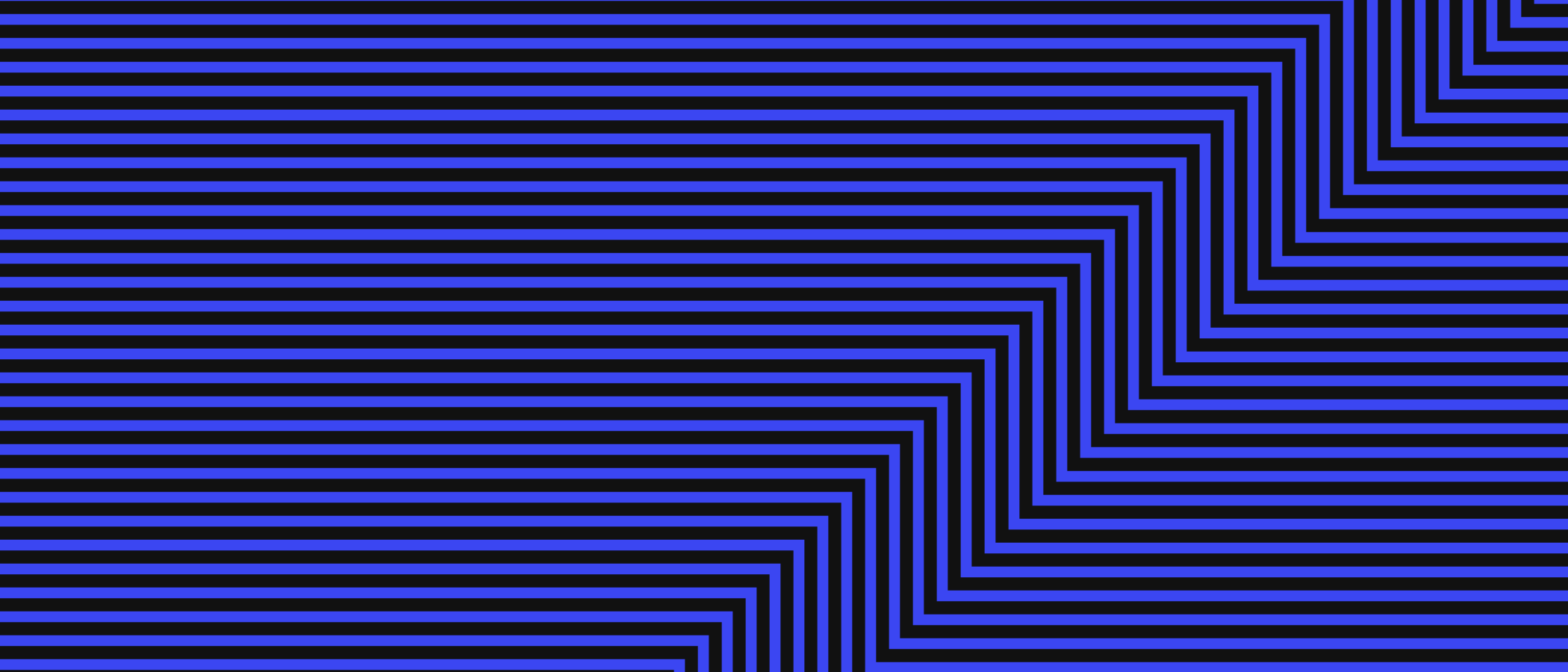 Abstract artwork: parallel lines forming stepped bands.
