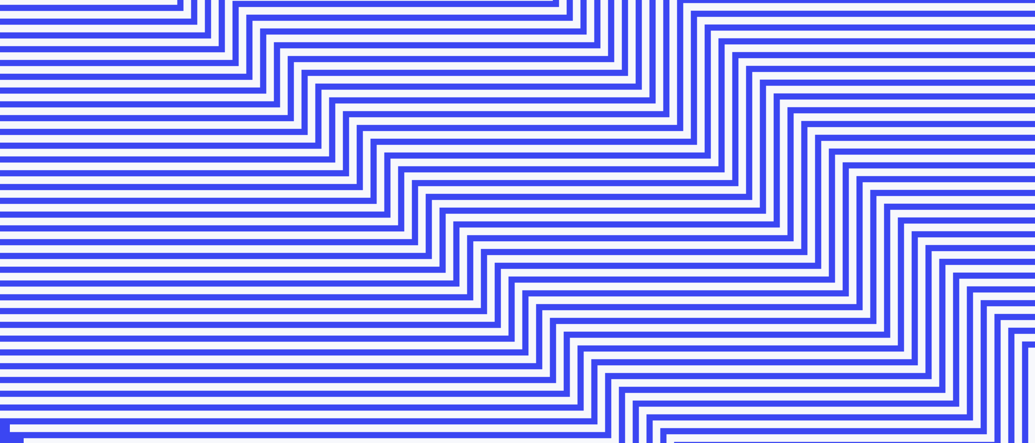 Abstract artwork: parallel lines forming stepped bands.