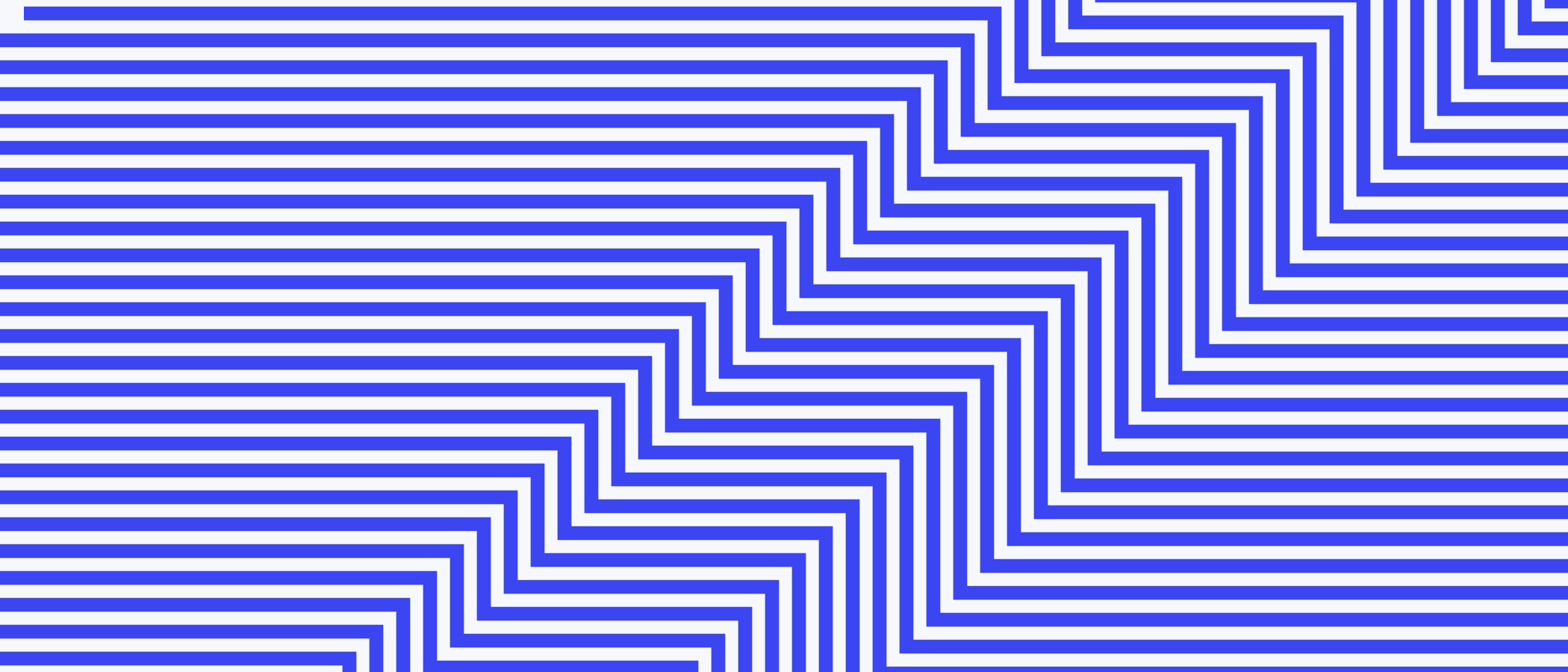 Abstract artwork: parallel lines forming stepped bands.