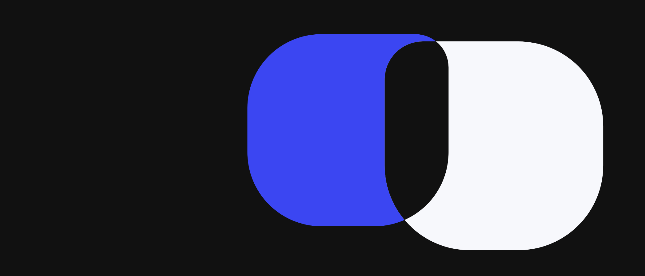Abstract artwork: overlapping rounded shapes.