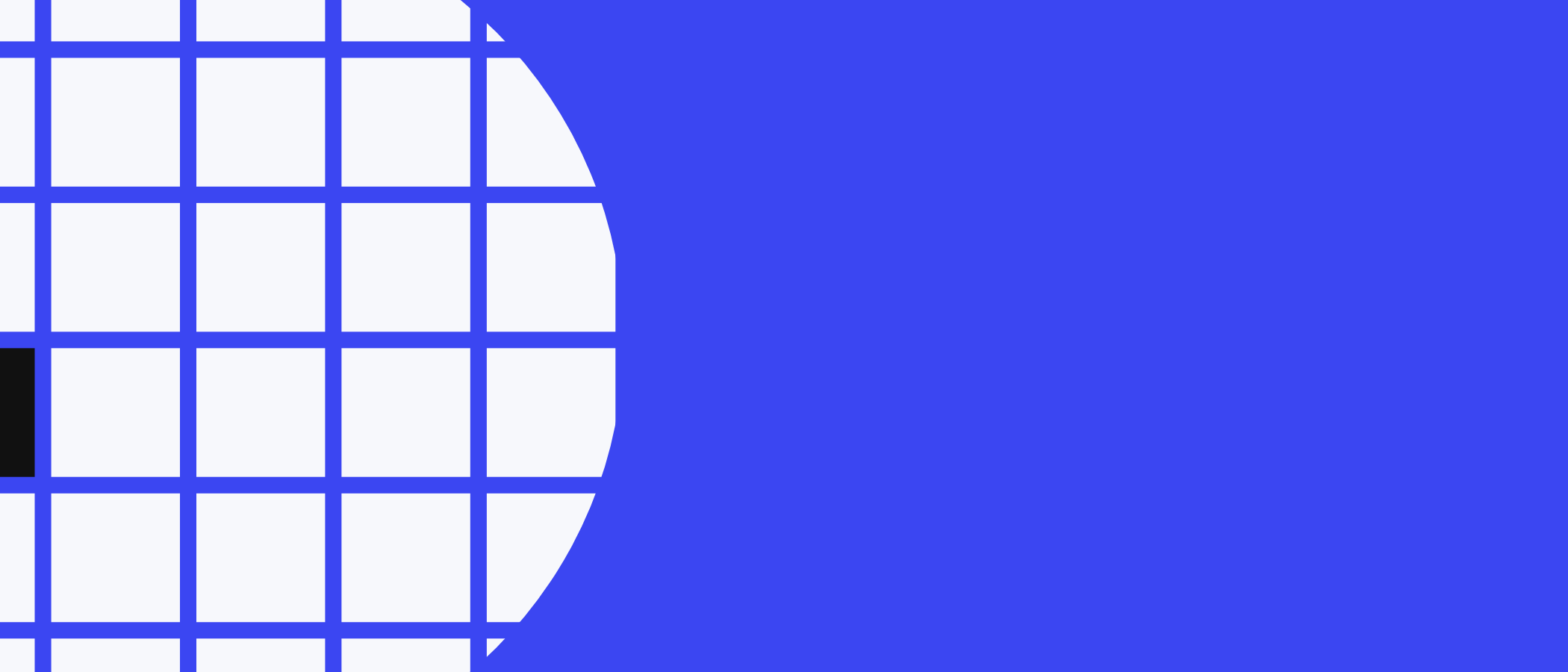 Abstract artwork: a circle made of square tiles.