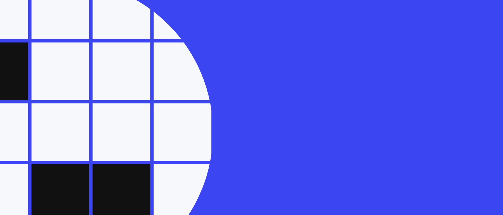 Abstract artwork: a circle made of square tiles.
