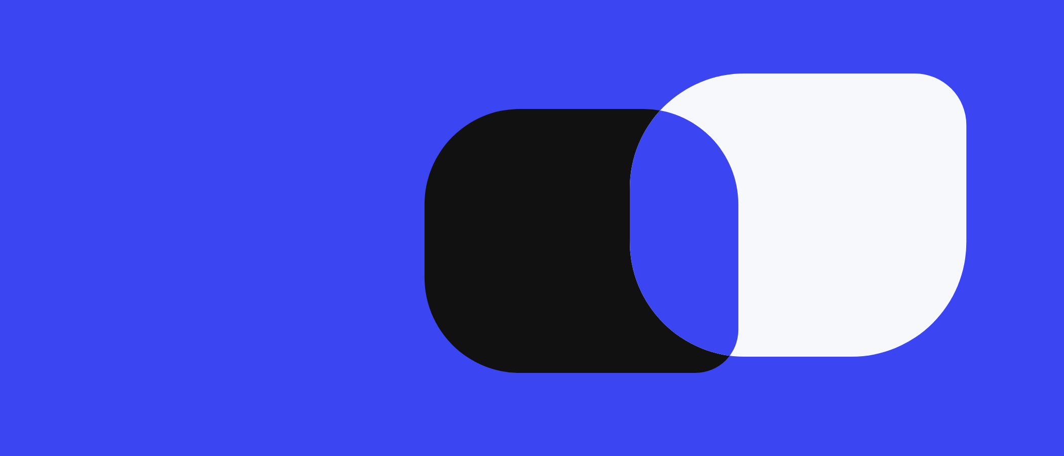 Abstract artwork: overlapping rounded shapes.