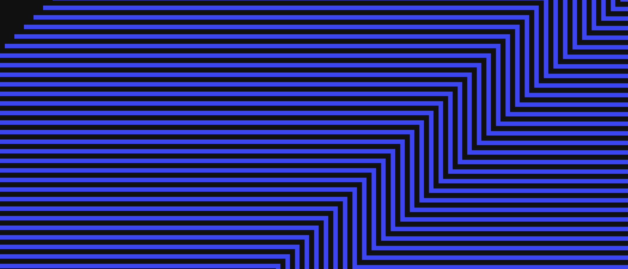 Abstract artwork: parallel lines forming stepped bands.