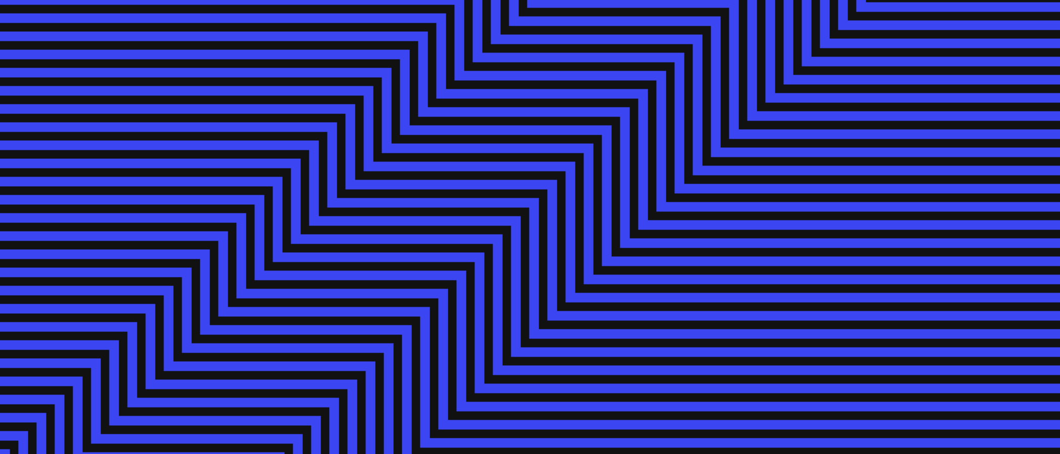 Abstract artwork: parallel lines forming stepped bands.
