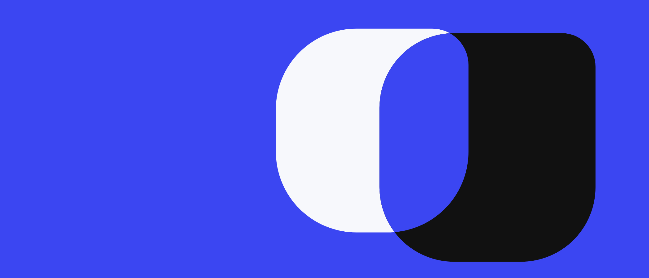 Abstract artwork: overlapping rounded shapes.